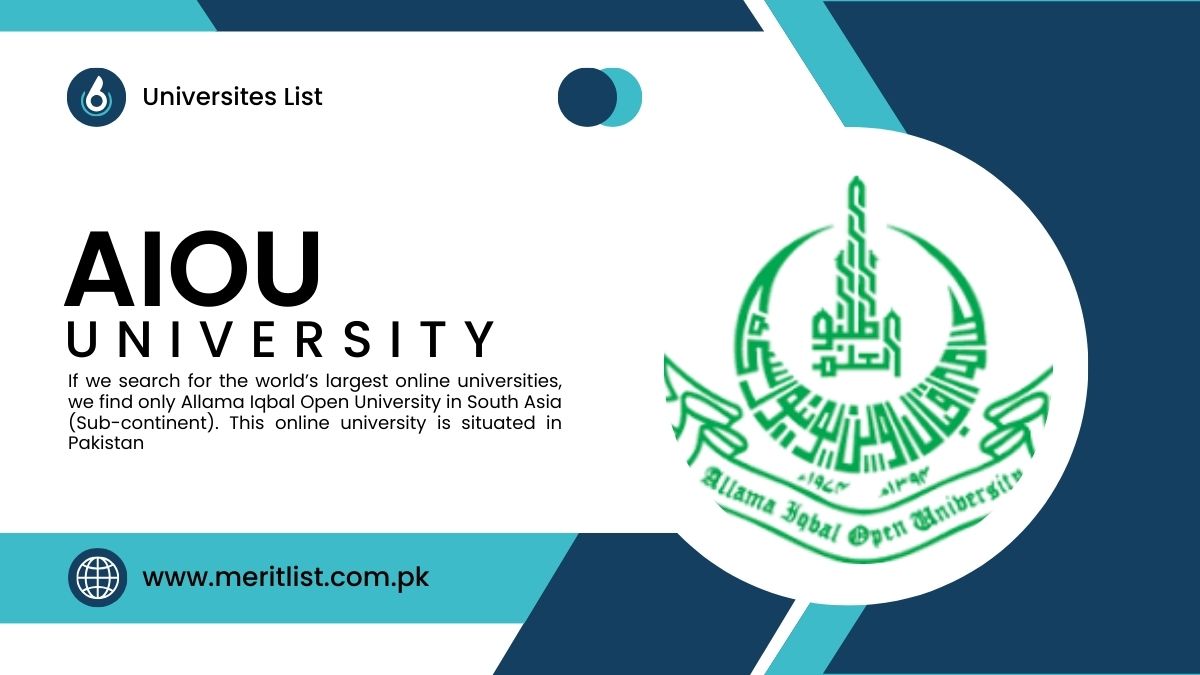 Allama Iqbal Open University Merit List