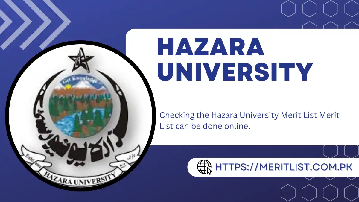 Hazara University Merit List