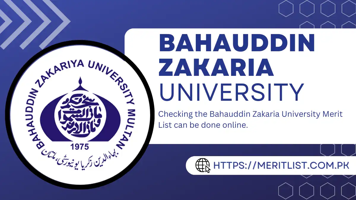 Bahauddin Zakaria University Multan Merit List