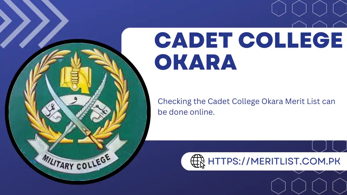 Cadet College Okara Merit List