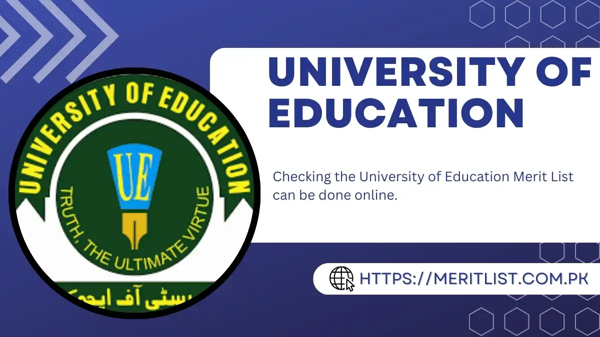University of Education Merit List