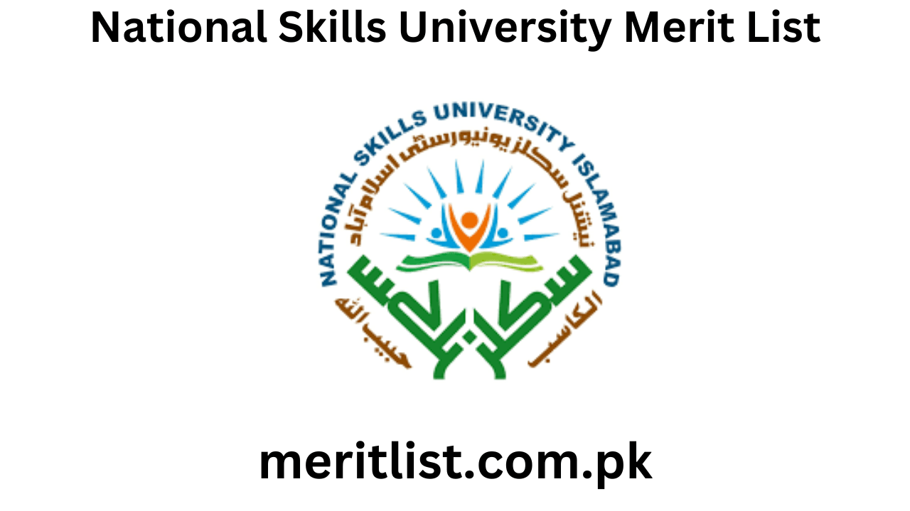 National Skills University Merit List 2024 Check Online
