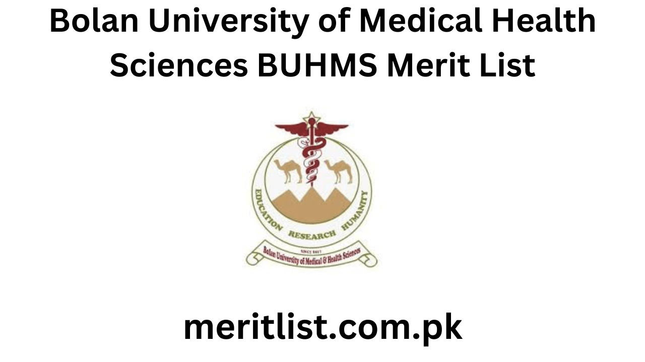Bolan University of Medical Health Sciences BUHMS Merit List
