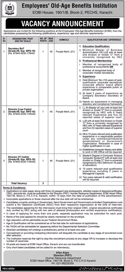 Government Jobs In Karachi Sindh Pakistan Today For Accountant