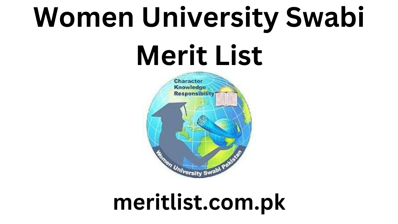 Women University Swabi Merit List 2024 Check Online