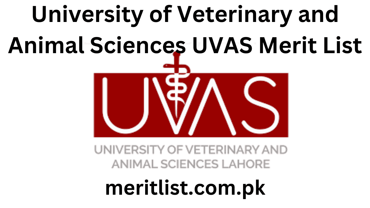 University of Veterinary and Animal Sciences UVAS Merit List 2025