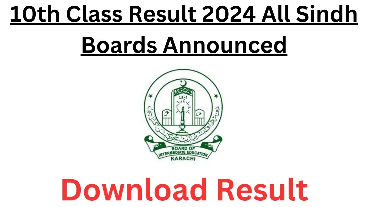 10th Class Result 2024 All Sindh Boards Announced