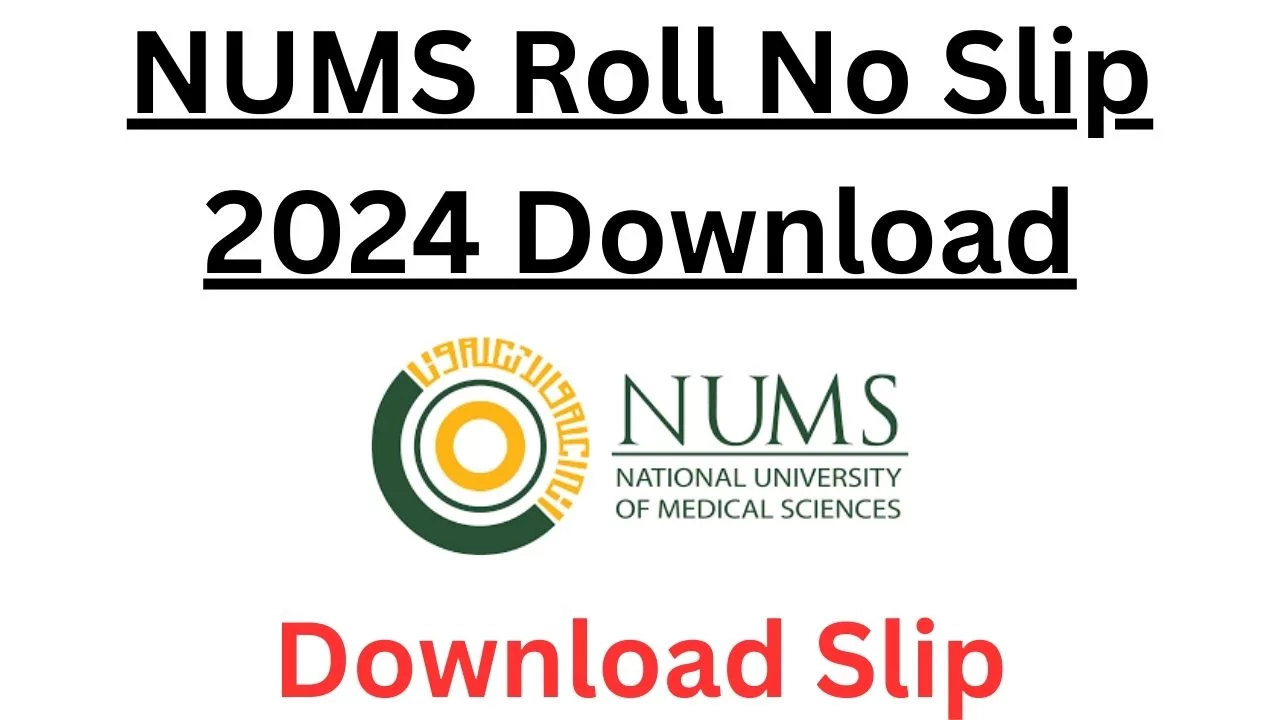 NUMS Roll No Slip 2024 Download