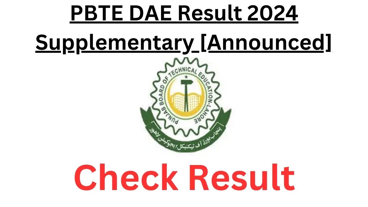 PBTE DAE Result 2024 Supplementary [Announced]