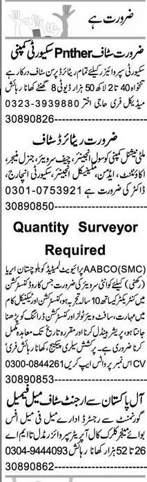 Private Jobs In Peshawar KPK Pakistan Today 7 September 2024