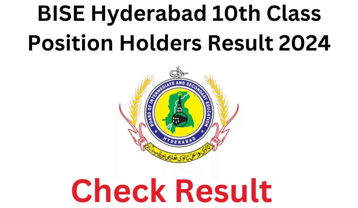 BISE Hyderabad 10th Class Position Holders Result 2024