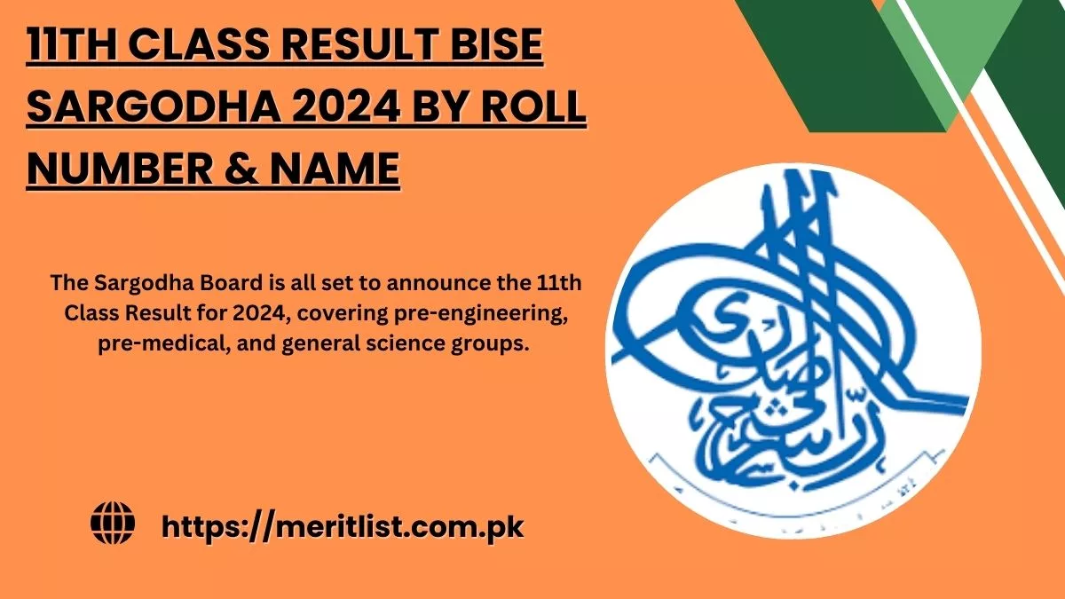 12th Class Result BISE Sargodha 2024 By Roll Number & Name