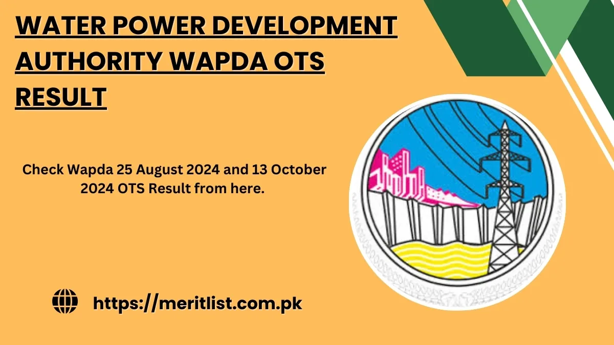 Water Power Development Authority WAPDA OTS Result