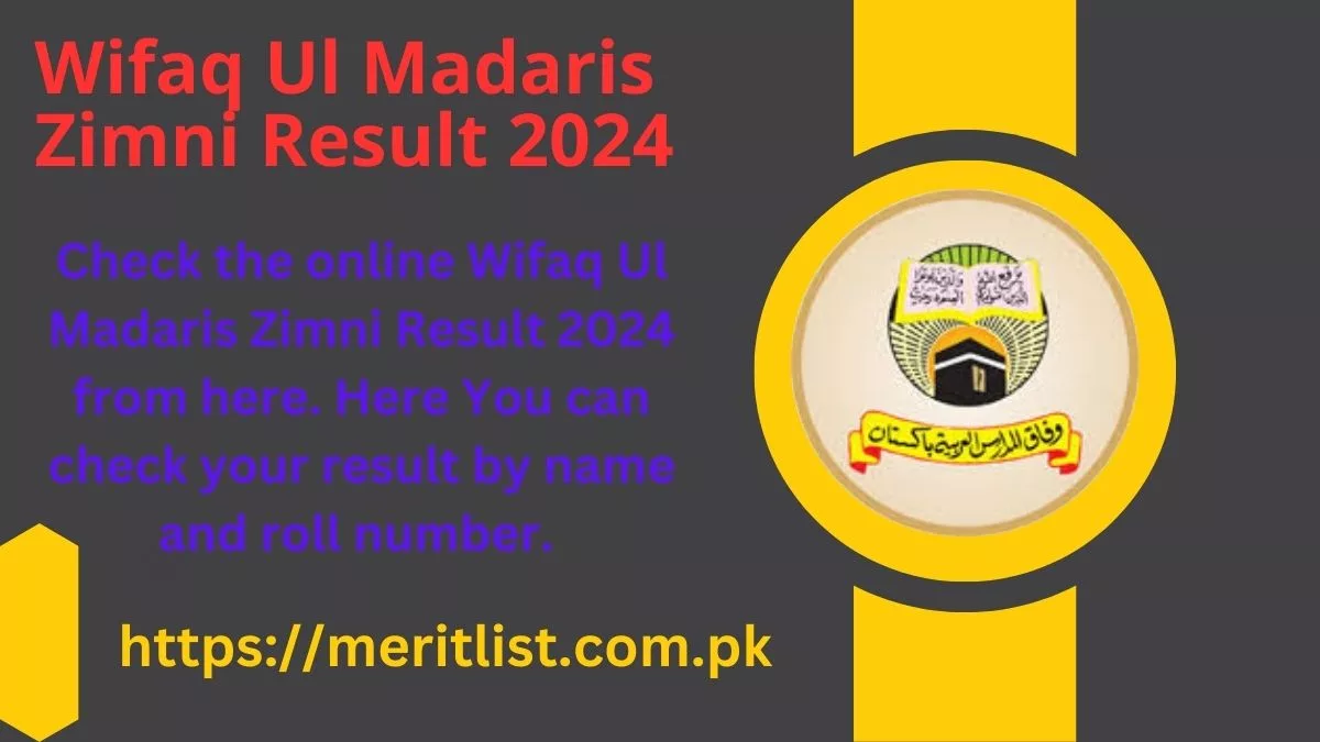 Wifaq Ul Madaris Zimni Result 2024