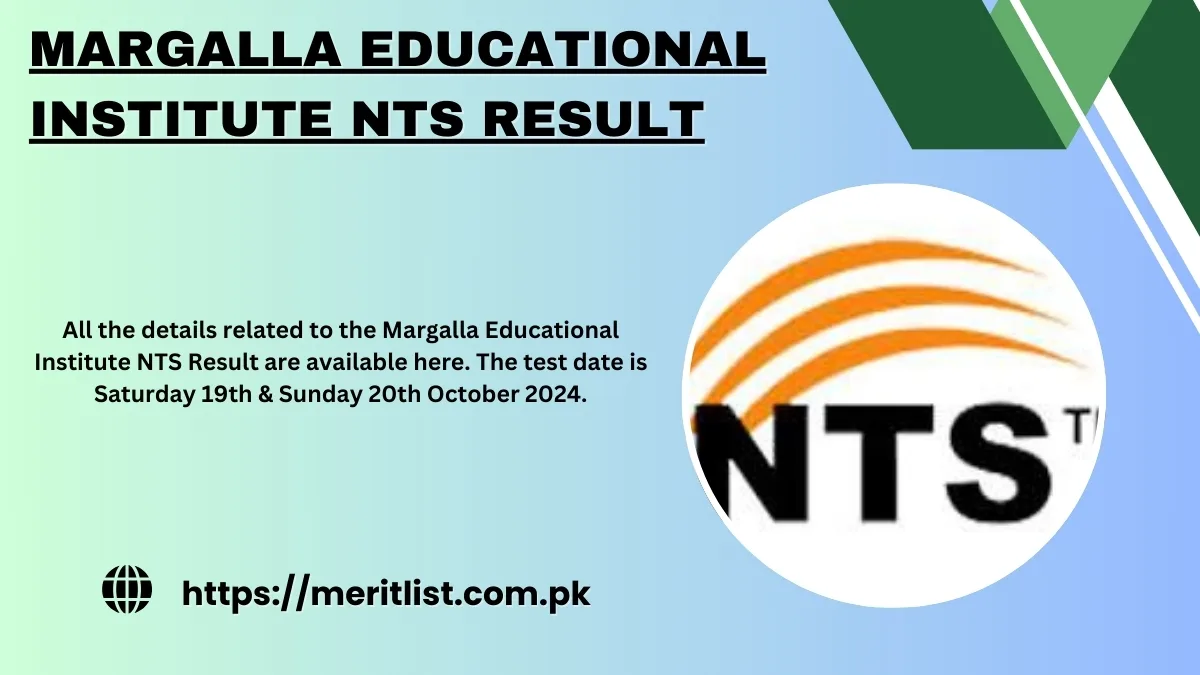 Margalla Educational Institute NTS Result