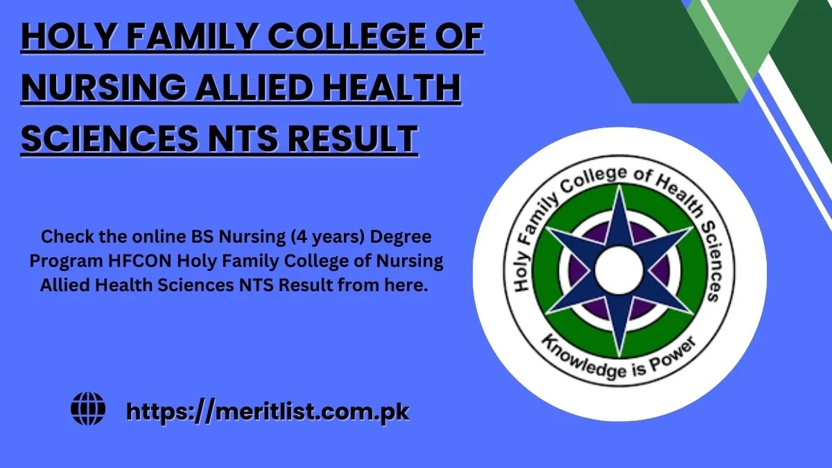 Holy Family College of Nursing Allied Health Sciences NTS Result