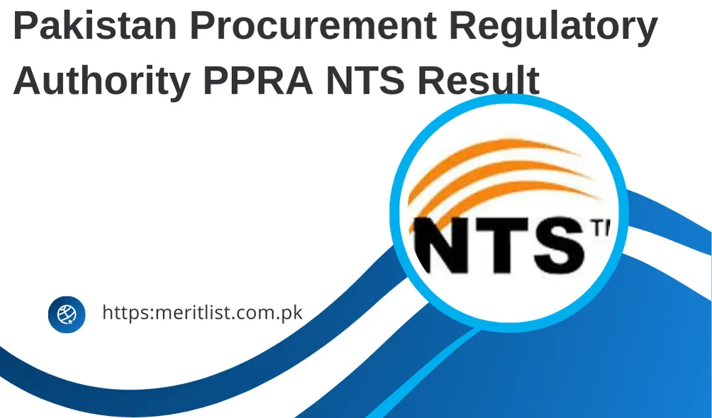 Pakistan Procurement Regulatory Authority PPRA NTS Result