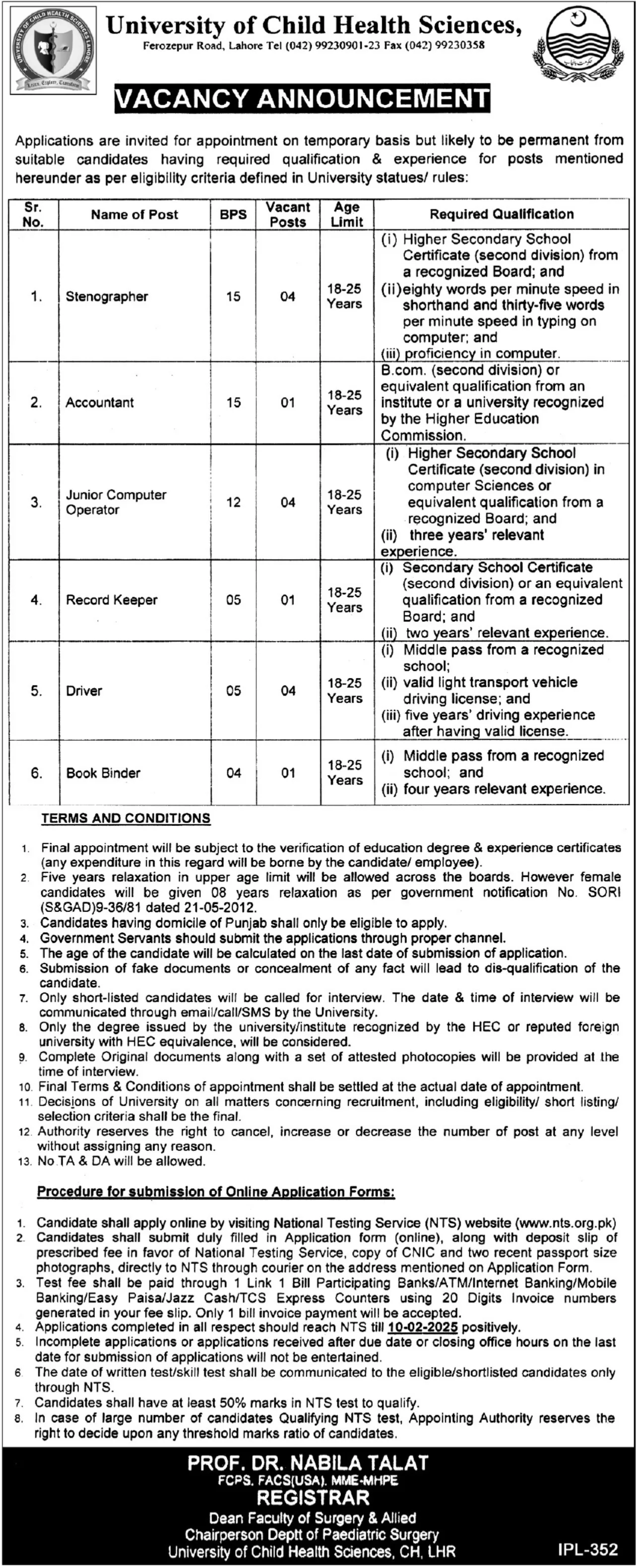 Govt Jobs In Sialkot Today For Accountant