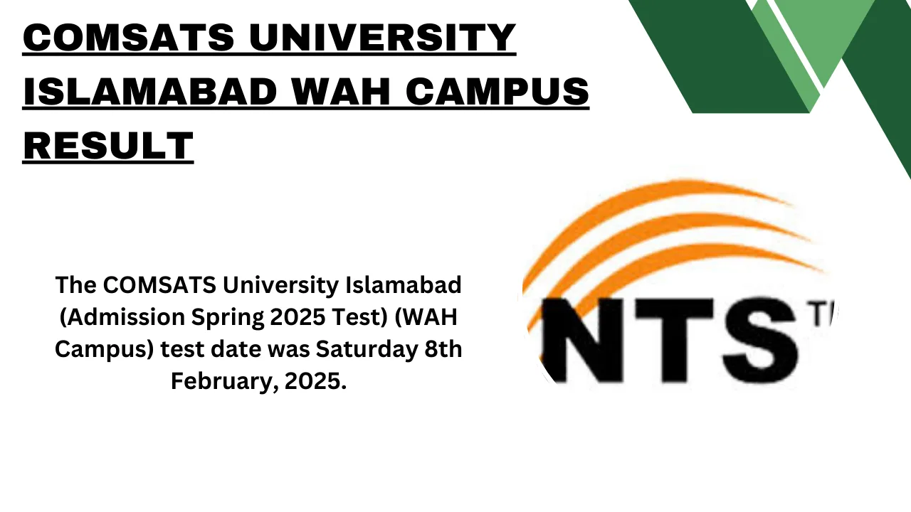 COMSATS University Islamabad Wah Campus Result