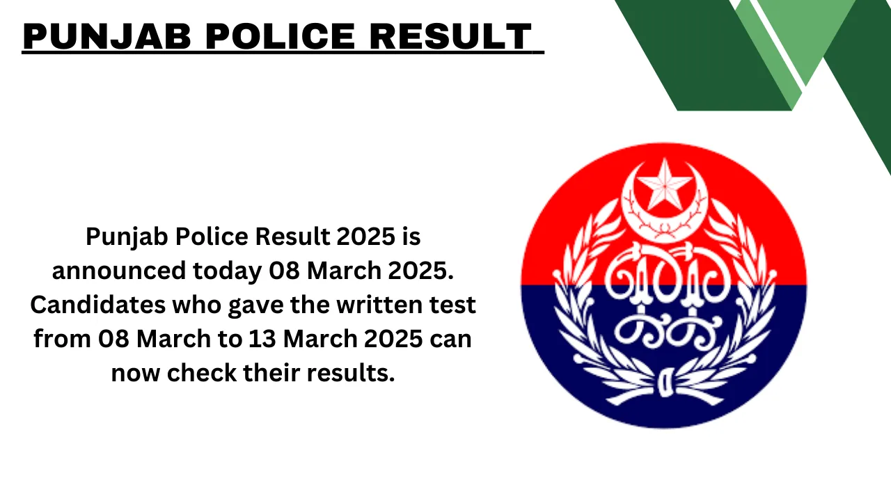 Punjab Police Result 08 March 2025 Answer Keys